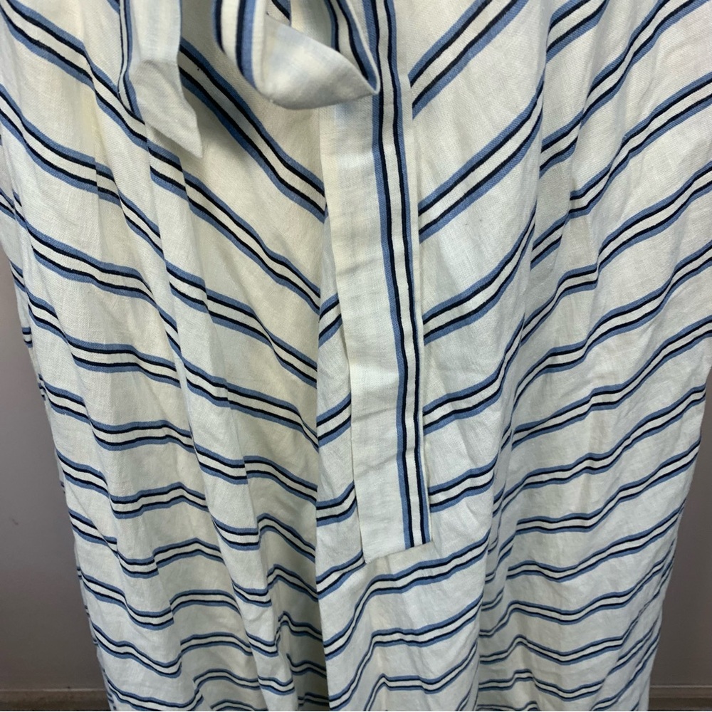 New York & Company Striped Linen Blend Halter Midi Dress - Picture 11 of 11